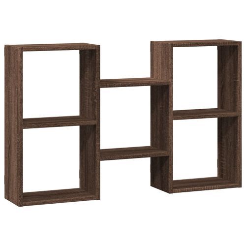 Étagère murale chêne marron 96x18x60 cm bois d'ingénierie - Photo n°2; ?>