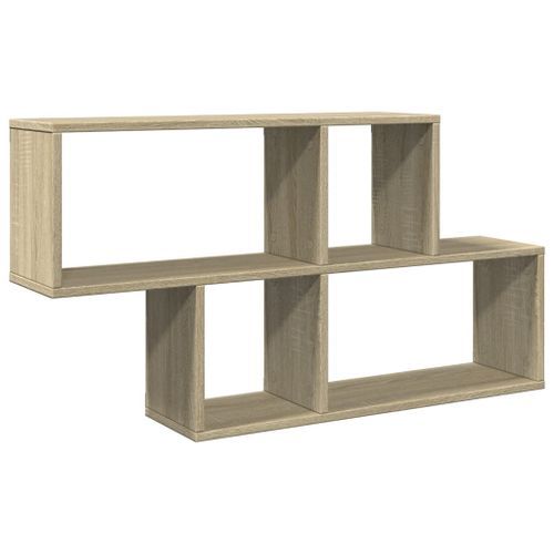 Étagère murale chêne sonoma 100x20x53 cm bois d'ingénierie - Photo n°2; ?>