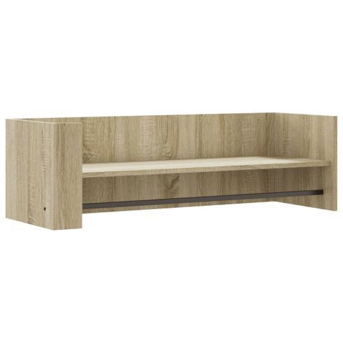 Étagère murale chêne sonoma 100x35x30,5 cm bois d'ingénierie - Photo n°2; ?>