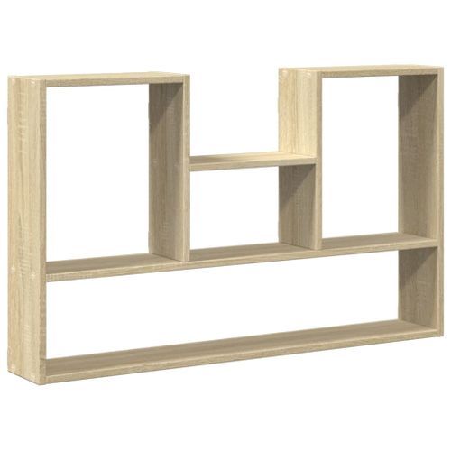 Étagère murale chêne sonoma 99x15x60 cm bois d'ingénierie - Photo n°2; ?>