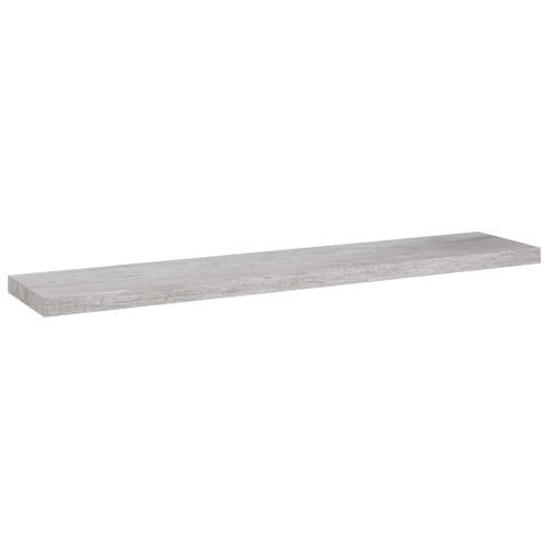 Étagère murale flottante Gris béton 120x23,5x3,8 cm MDF - Photo n°3; ?>