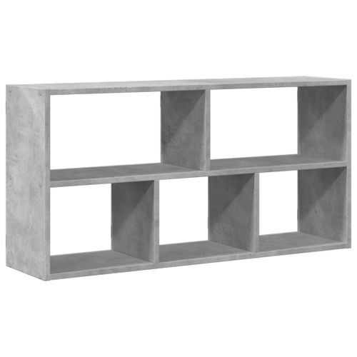 Étagère murale gris béton 100x25x50 cm bois d'ingénierie - Photo n°2; ?>