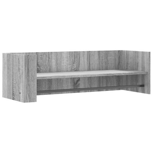 Étagère murale sonoma gris 100x35x30,5 cm bois ingénierie - Photo n°2; ?>