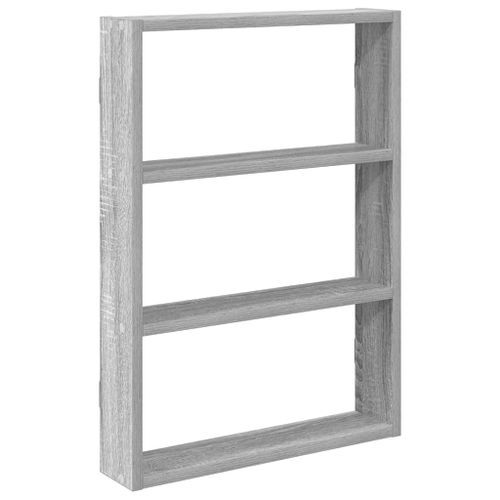 Étagère murale sonoma gris 43x9x60 cm bois ingénierie - Photo n°2; ?>