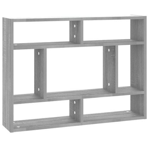 Étagère murale Sonoma gris 75x16x55 cm Bois d'ingénierie - Photo n°2; ?>