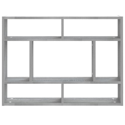 Étagère murale Sonoma gris 75x16x55 cm Bois d'ingénierie - Photo n°3; ?>