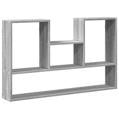 Étagère murale sonoma gris 99x15x60 cm bois ingénierie - Photo n°2; ?>