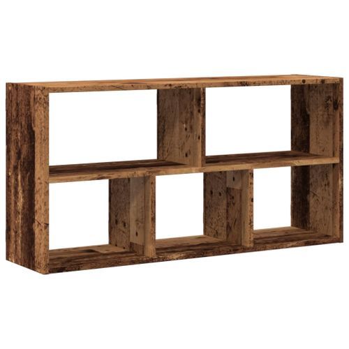 Étagère murale vieux bois 100x25x50 cm bois d'ingénierie - Photo n°2; ?>