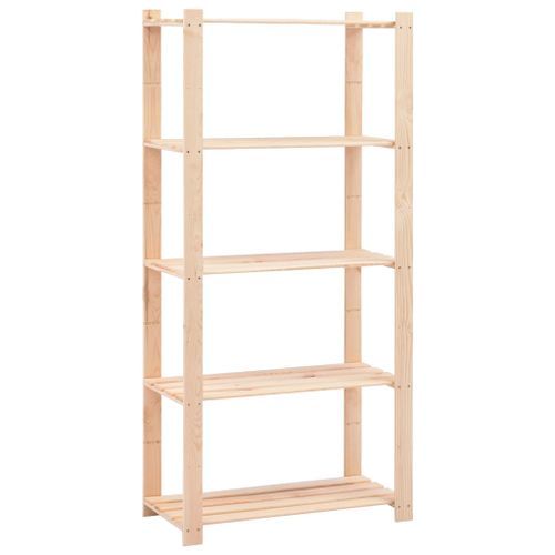 Étagères de rangement à 5 niveaux 2 pcs 80x38x170 cm 250 kg - Photo n°3; ?>