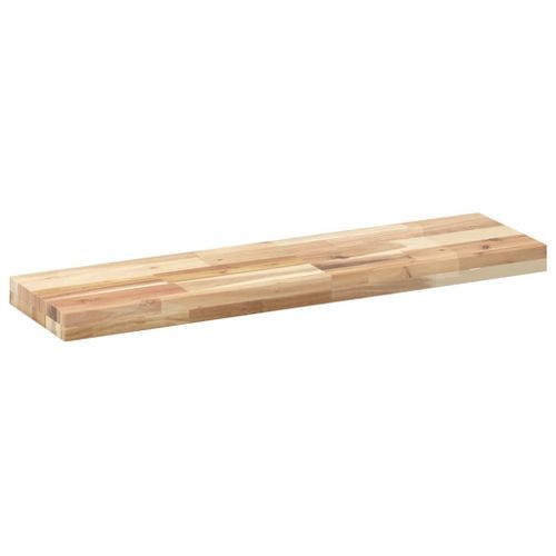 Étagères flottantes 2 pcs 80x20x4 cm acacia massif non traité - Photo n°3; ?>