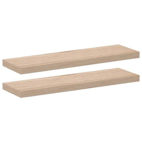 Étagères flottantes 2 pcs 80x23,5x4 cm bois d'ingénierie - Photo n°2; ?>