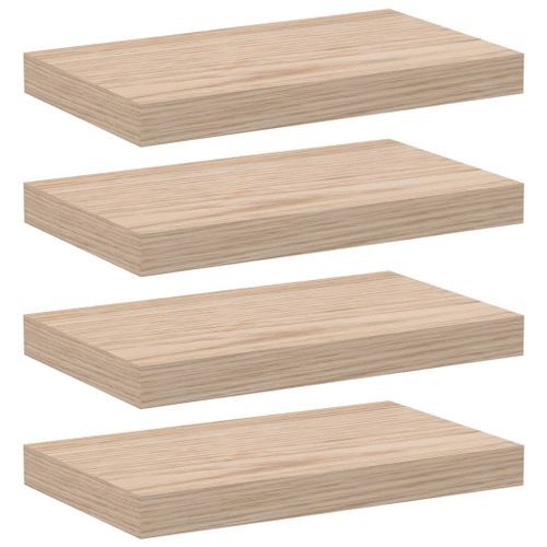 Étagères flottantes 4 pcs 40x23,5x4 cm bois d'ingénierie - Photo n°2; ?>