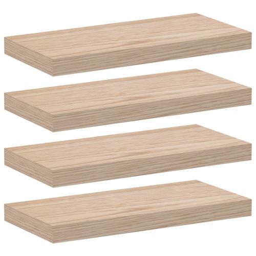 Étagères flottantes 4 pcs 50x23,5x4 cm bois d'ingénierie - Photo n°2; ?>