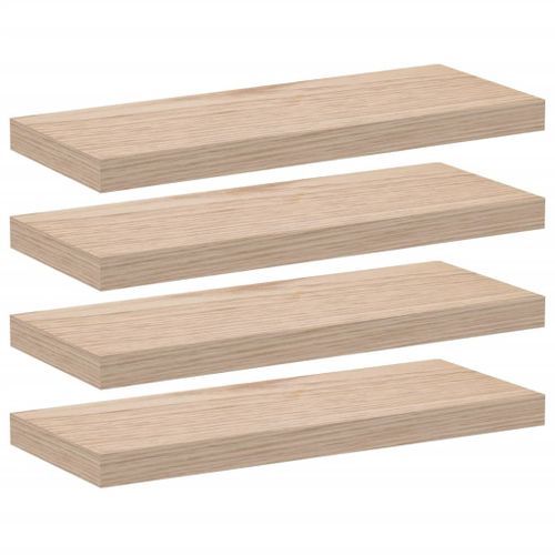 Étagères flottantes 4 pcs 60x23,5x4 cm bois d'ingénierie - Photo n°2; ?>