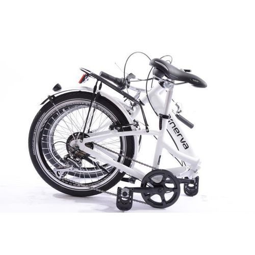 EVOBIKE Vélo pliable  aluminium 7 speed blanc - Photo n°2; ?>