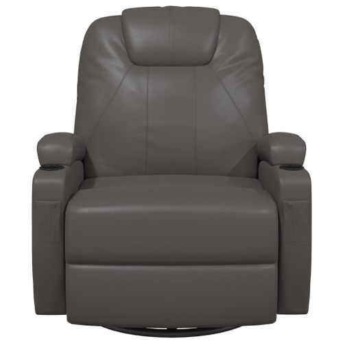 Fauteuil à bascule de massage Anthracite Similicuir - Photo n°3; ?>