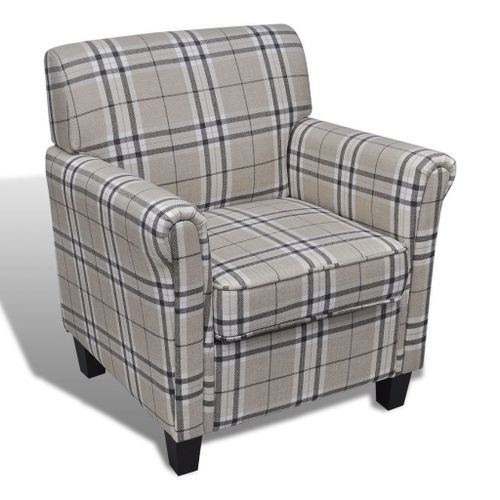 Fauteuil avec coussin Crème Tissu 2 - Photo n°2; ?>