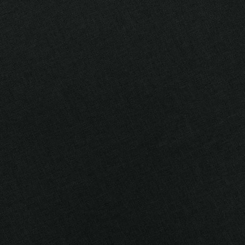 Fauteuil avec repose-pied Noir Tissu - Photo n°3; ?>