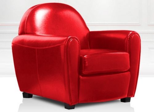 Fauteuil Club Rouge - Photo n°2; ?>