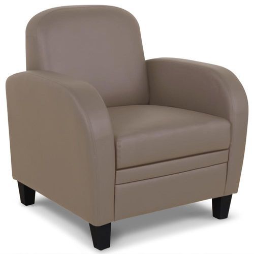 Fauteuil club taupe Mido - Photo n°2; ?>