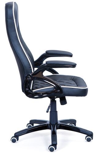 Fauteuil de bureau simili cuir noir Titane - Photo n°3; ?>