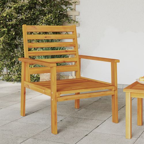 Fauteuil de jardin lot de 2 66,5x65x81 cm bois massif d'acacia - Photo n°3; ?>