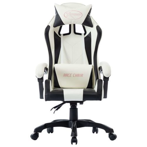 Fauteuil de jeux vidéo Blanc Similicuir 2 - Photo n°2; ?>