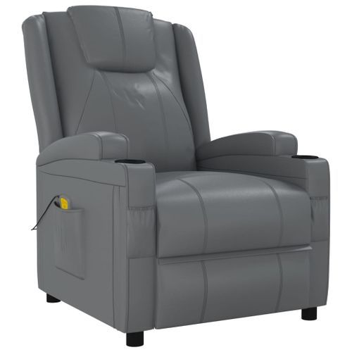 Fauteuil de massage Anthracite Similicuir - Photo n°2; ?>