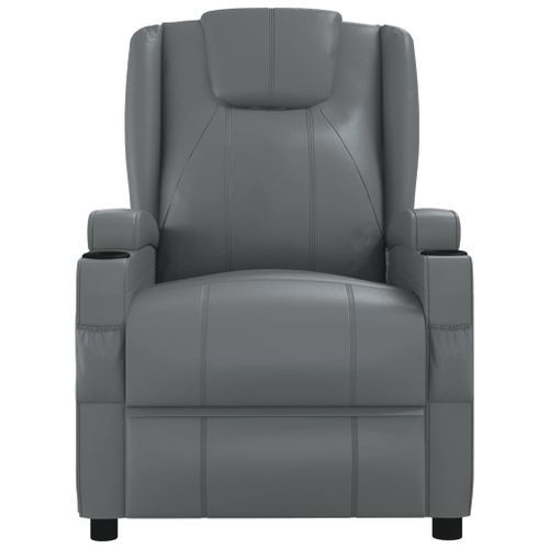 Fauteuil de massage Anthracite Similicuir - Photo n°3; ?>