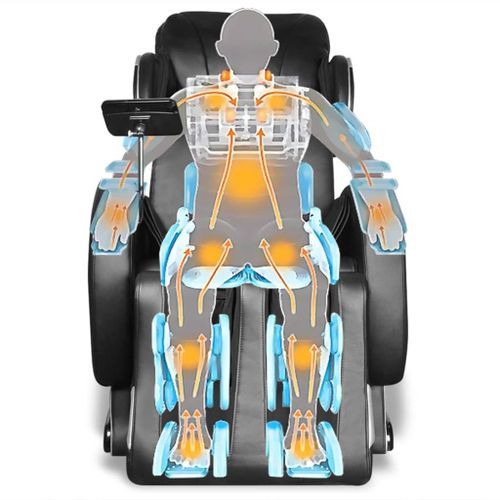 Fauteuil de massage avec écran Noir Similicuir - Photo n°2; ?>