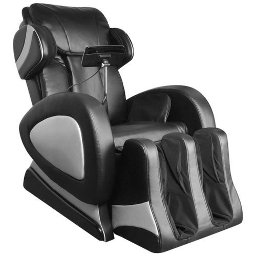 Fauteuil de massage avec écran Noir Similicuir - Photo n°3; ?>