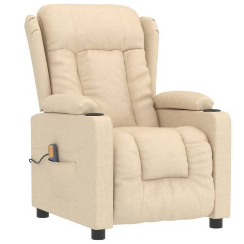 Fauteuil de massage Crème Tissu - Photo n°2; ?>