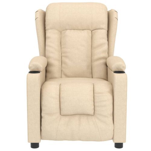 Fauteuil de massage Crème Tissu - Photo n°3; ?>