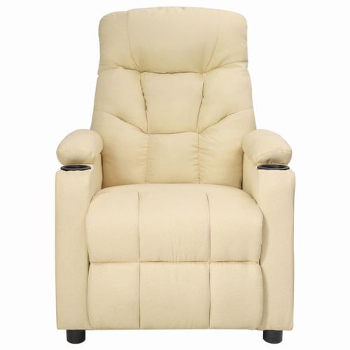 Fauteuil de massage Crème Tissu - Photo n°3; ?>