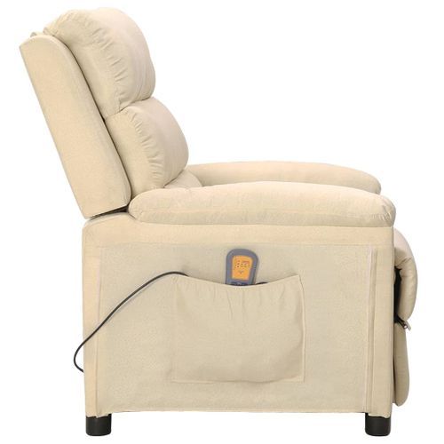 Fauteuil de massage Crème Tissu - Photo n°3; ?>