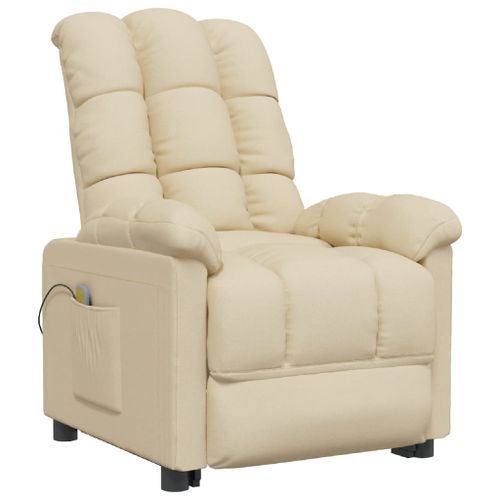 Fauteuil de massage Crème Tissu - Photo n°2; ?>