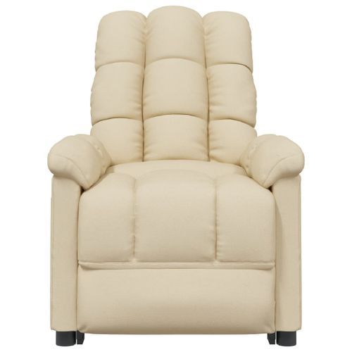 Fauteuil de massage Crème Tissu - Photo n°3; ?>