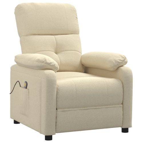 Fauteuil de massage Crème Tissu - Photo n°2; ?>