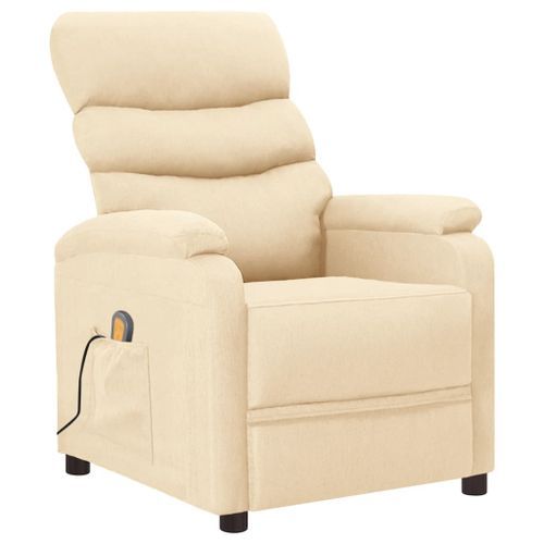 Fauteuil de massage Crème Tissu - Photo n°2; ?>