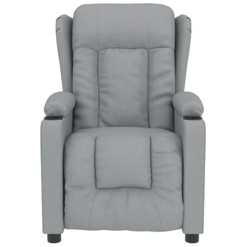 Fauteuil de massage Gris clair Tissu - Photo n°3; ?>