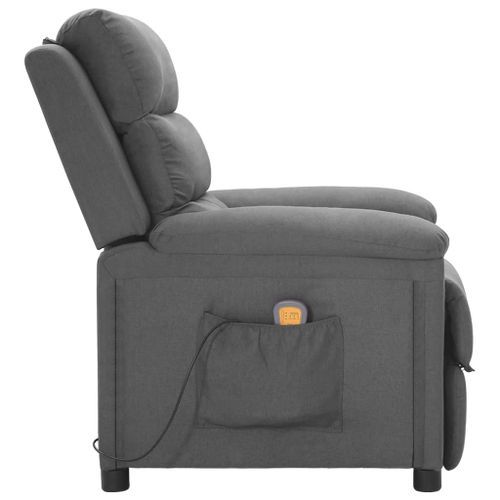 Fauteuil de massage Gris clair Tissu - Photo n°3; ?>