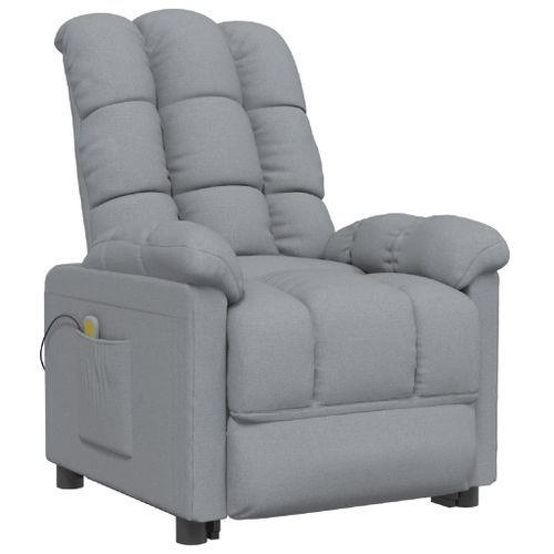 Fauteuil de massage Gris clair Tissu - Photo n°2; ?>