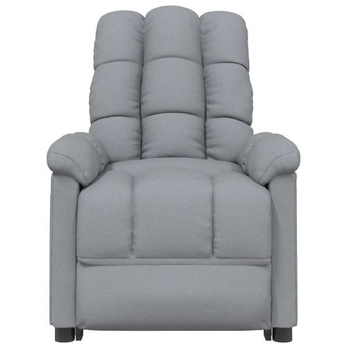 Fauteuil de massage Gris clair Tissu - Photo n°3; ?>