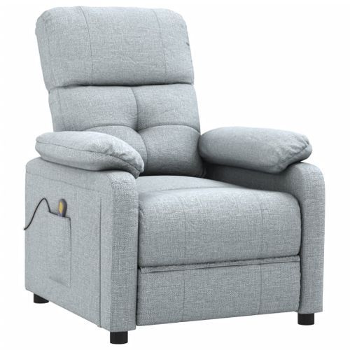 Fauteuil de massage Gris clair Tissu - Photo n°3; ?>