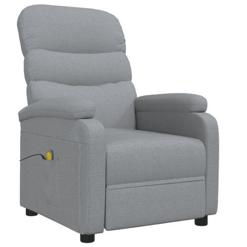 Fauteuil de massage Gris clair Tissu - Photo n°3; ?>