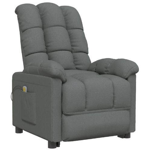 Fauteuil de massage Gris foncé Tissu - Photo n°2; ?>