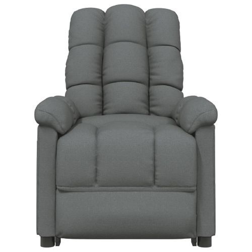 Fauteuil de massage Gris foncé Tissu - Photo n°3; ?>