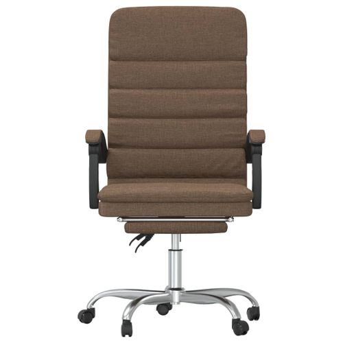 Fauteuil de massage inclinable de bureau Marron Tissu - Photo n°3; ?>