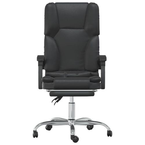 Fauteuil de massage inclinable de bureau Noir Similicuir - Photo n°3; ?>