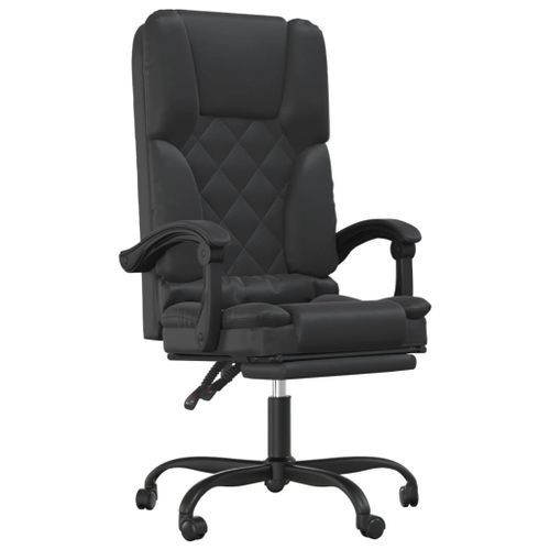 Fauteuil de massage inclinable de bureau Noir Similicuir - Photo n°2; ?>